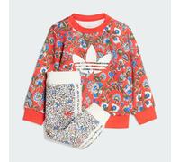Adidas Originals X Liberty London Crew Set Kids unisex Tute da ginnastica - Rosso - Poly Mesh - Foot Locker Red 93 - 98 CM