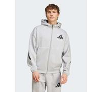 Track jacket New adidas Z.N.E. Full-Zip Hooded Medium Grey Heather 3XL