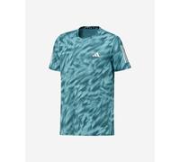Adidas - T-shirt leggera e traspirante a maniche corte - OTR Aop Tee M Mint Ton Preloved Teal per Uomo - Taglia L - Blu Blu L