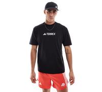 adidas - Outdoor Terrex - T-shirt nera con logo sul petto-Nero S