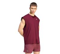 T-shirt da uomo Adidas Oversized Sleeveless - maroon - Rosso (L)