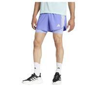 adidas Own The Run 3 Stripes 2In1 Shorts L