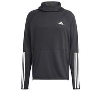 adidas - Own The Run 3-Stripes Hoodie - Maglia da corsa S grigio