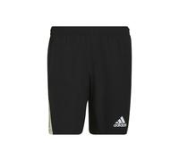 Adidas HE9259 Own The Run SHO Pantaloncini Uomo Black/Almost Lime/Reflective Silver S 5"