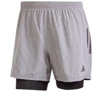adidas - Own The Run Climacool 2in1 Short - Pantaloncini da running M grigio