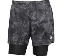 Adidas Own The Run Spray Dye 2in1 Shorts Nero M Uomo
