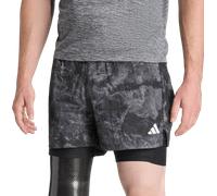 adidas Own The Run 2in1 Pantaloncini Da Corsa Uomini - Grigio, Nero