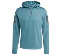 adidas - Own The Run Winterized Hooded Half-Zip - Giacca da corsa XL turchese