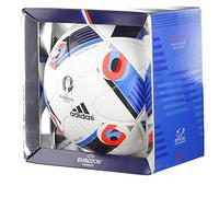 Adidas Pallone Da Calcio Beau Jeu Uefa Euro 2016 Bianco-Bright Blue-Night Indigo - 5
