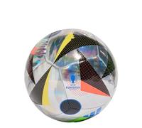 adidas Pallone da calcio EURO24 per allenamento, unisex, argento metallizzato/nero/blu gloria, 5