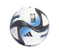 adidas Pallone da calcio unisex, da donna, per Coppa del Mondo League, bianco/blu collegiato/blu acceso/argento metallizzato, 5