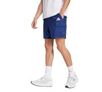 Adidas Pantaloncini Cargo da Uomo Essentials con Logo Piccolo, Modello Chelsea, Blu Scuro/Bianco, L