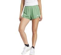 adidas Pantaloncini Corti da Donna Pacer Essentials in Maglia a Vita Alta, S, 7,6 cm, Nero, Nero, S