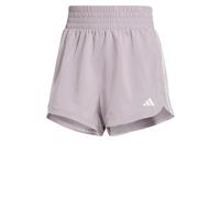 adidas Pantaloncini Corti Pacer Training a 3 Strisce Intrecciati a Vita Alta, L 12,7 cm, Nero, Nero, L
