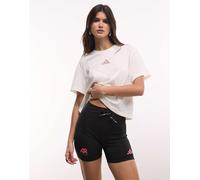 adidas pantaloncini da corsa AR booty con logo a contrasto neri-Nero XL