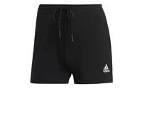 Adidas Pantaloncini da Donna Essentials Slim a 3 Strisce a 3 Strisce Nero/Bianco L