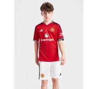 adidas Pantaloncino Ufficiale Manchester United FC 25/26 Junior, Bianco 7-8Y