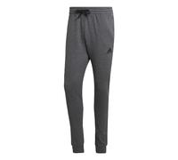 adidas Pantaloni affusolati regolari in pile da uomo, Grigio scuro/Nero, XL