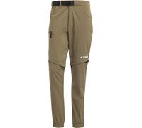 Adidas - Pantaloni da trekking 2 in 1 - Utilitas Zip Off Pants Olistr per Uomo in Pelle - Taglia XL - Kaki