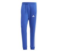 Adidas Pantaloni da uomo Essentials in pile con 3 strisce, Blu Semi Lucido, XL tall