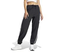 Pantaloni lunghi adidas Essentials French Terry Cuffed 3 Stripes lilla donna - M