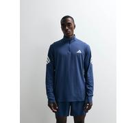 adidas performance - Adi365 Iconic - Top con zip corta indaco tecnico e bianco-Blu M