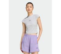 Womens adidas T-shirt A Coste Kit Small Logo - Grigio, grigio 2XS
