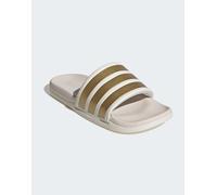 CIABATTE ADILETTE COMFORT 2.0 Off White / Gold Metallic / Chalk White 42