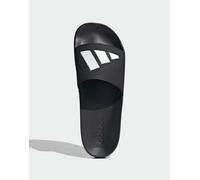 adidas Performance - Adilette - Sliders da bagno nere e bianche-Nero 47 1/3