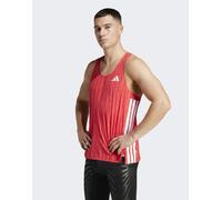 adidas Performance - Adizero - Canottiera da corsa rosso semilucido / rubino puro XL