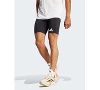 adidas performance - Adizero - Pantaloncini leggings da corsa neri con tasca-Nero 2XL