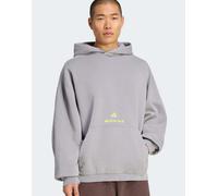Adidas Amg Washed Hoodie Uomo - Felpe con cappuccio Grigio - Taglia XXS - Jersey di cotone Grey XXS