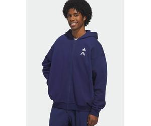 adidas performance - Anthony Edwards Foundation - Felpa con cappuccio e zip blu scuro L