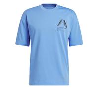adidas performance - Anthony Edwards Gfx Schematic - T-shirt blu fusion XS
