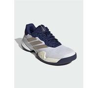 Scarpe da tennis da uomo Adidas Barricade 14 M Clay - cloud white/cyber metallic/dark blue - Bianco (42)