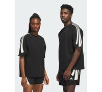 adidas Performance - Basketball - Felpa a maniche corte gender neutral nera-Nero S