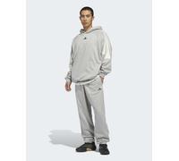 adidas performance - Basketball - Joggers in pile unisex grigio medio mélange S