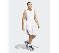 adidas Uomo Basketball Legends Tank, White/Black, S