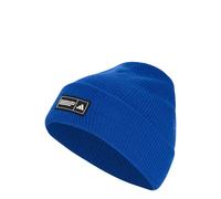 adidas Unisex - Adulto Essentials Label Beanie Cuffed Hat, Team Royal Blue/White, L-XL
