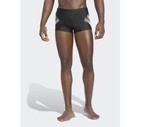 adidas Performance - Big Bars - Boxer da bagno neri/bianchi-Nero L-XL