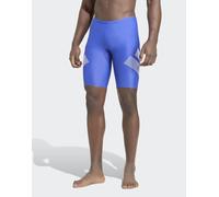 adidas Performance - Big Bars - Costume da bagno blu semi lucido L-XL