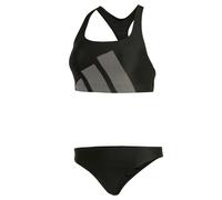 adidas Donna Big Bars C-Back Bikini Set, Black, 32