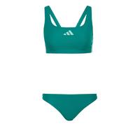 Adidas 3 Stripes V-back Bikini Verde 36 Donna