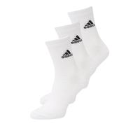 adidas Unisex - Adulto Cushioned Crew Socks 3 Pairs, White / Black, 6.5-8