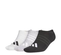 adidas Unisex - Adulto PERFORMANCE 3 PACK NO SHOW SOCKS, white/light grey heather/black, 42-45