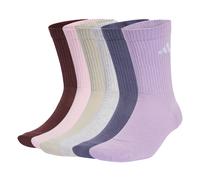 adidas Unisex - Adulto CUSHIONED CREW SOCKS 6 PAIR PACK, Aurora Ruby/Preloved Violet/Powder Plum/Light Grey Heather, 6.5-8