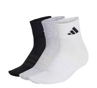adidas Mixte THIN&LIGHT SPORTSWEAR ANKLE SOCKS 3 PAIR PACK, medium grey heather/white/black, 4.5-6