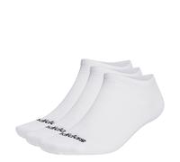 adidas Unisex - Adulto Thin Linear Low-Cut Socks 3 Pairs, White / Black, 45-48