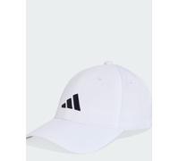 adidas Performance - Cappellino da baseball bianco con logo ricamato nero L-XL