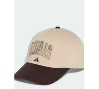 adidas Performance - Cappello con visiera stile dad cap con grafica mimetica in lino color cristallo/aurora coffee-Neutro S-M